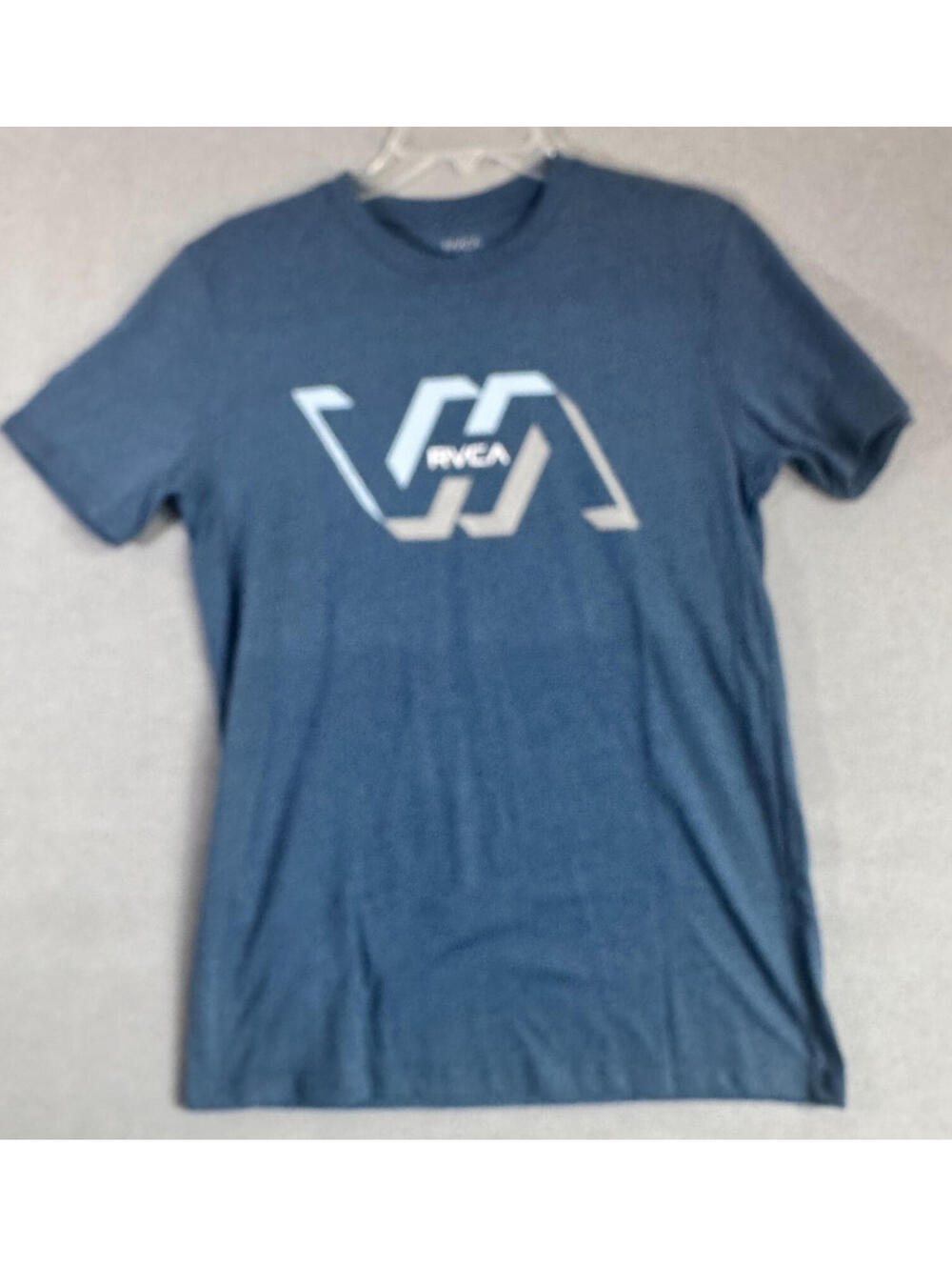 RVCA Men's Memory Graphic T Shirt Short Sleeve Blue - Size Small NWOT